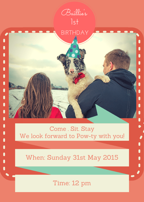 Baillie's Birthday Invitation