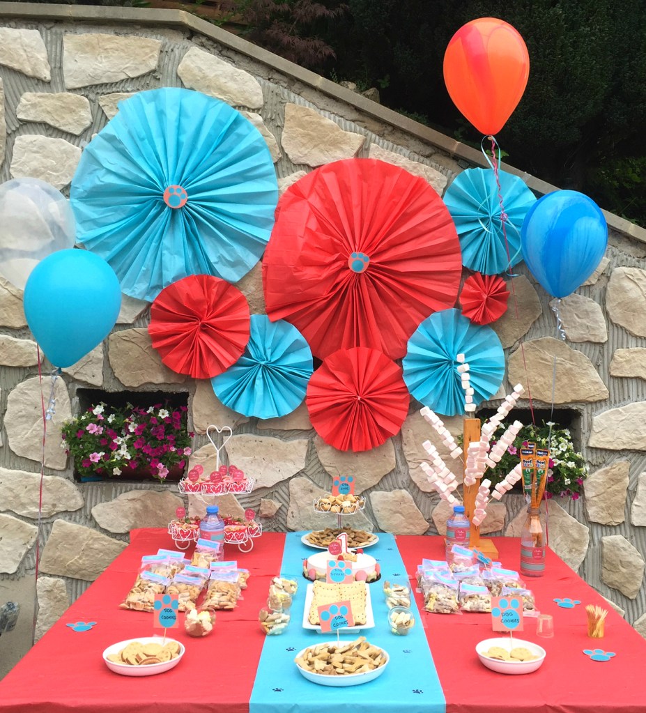 Dog Party Dessert Table