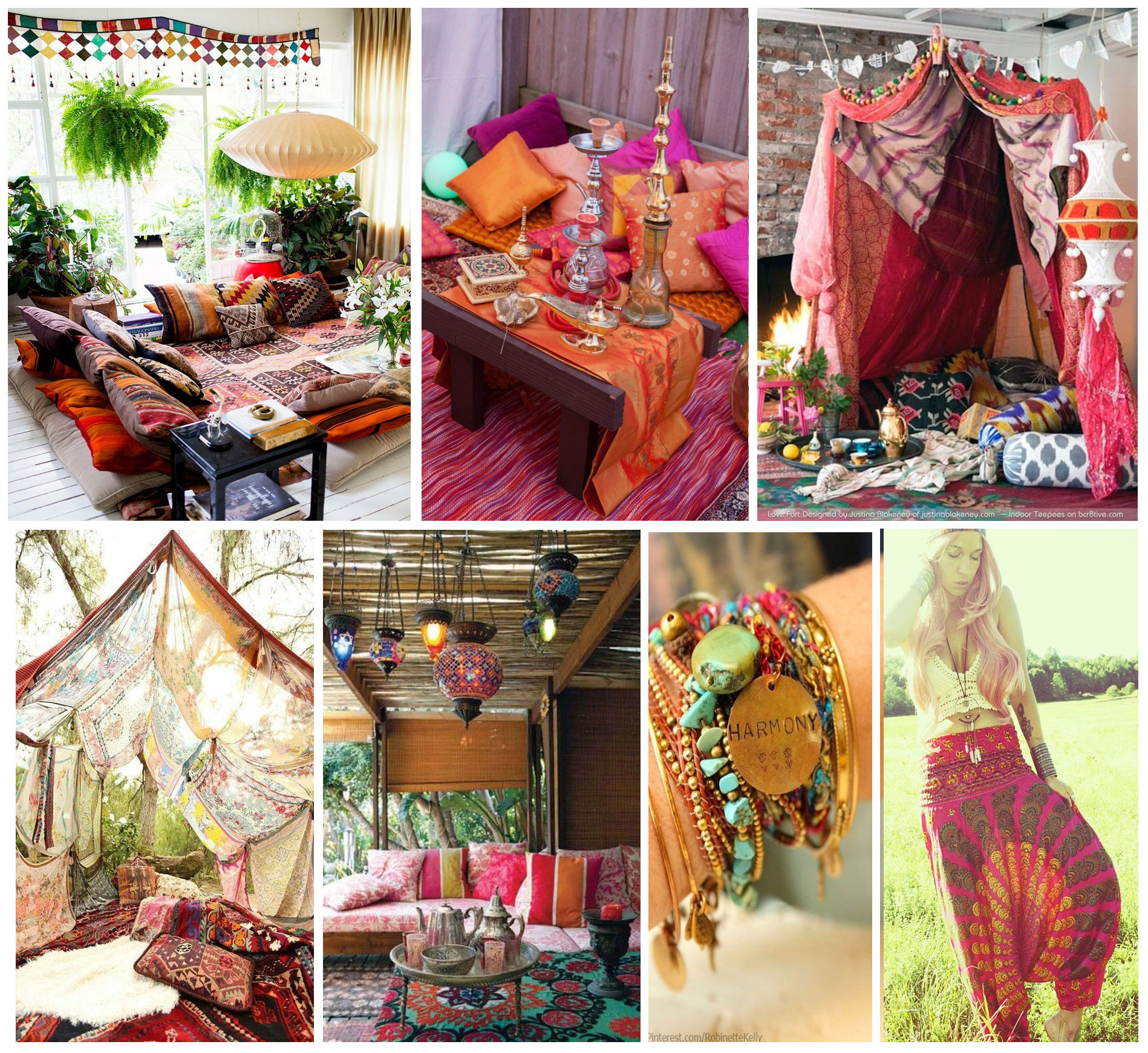 Bohemian party inspiration board