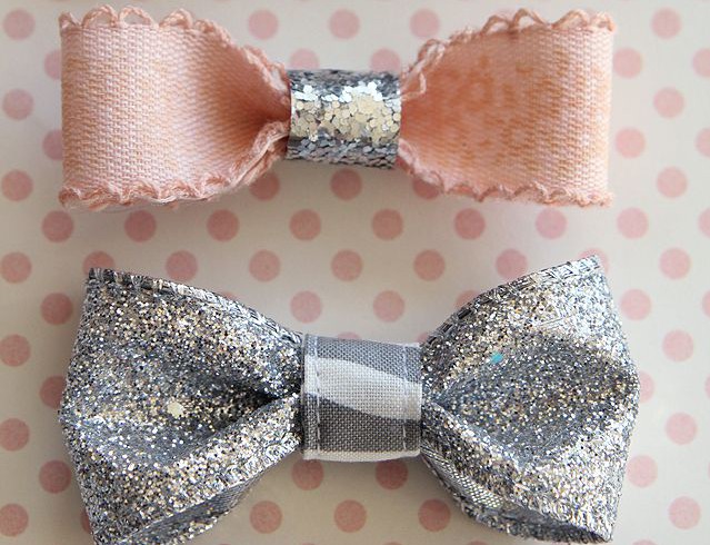 Bows glitter