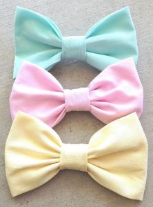 Bows pastel fabrics