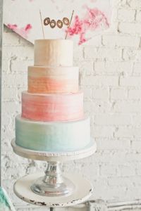 Ombre Wedding Cake