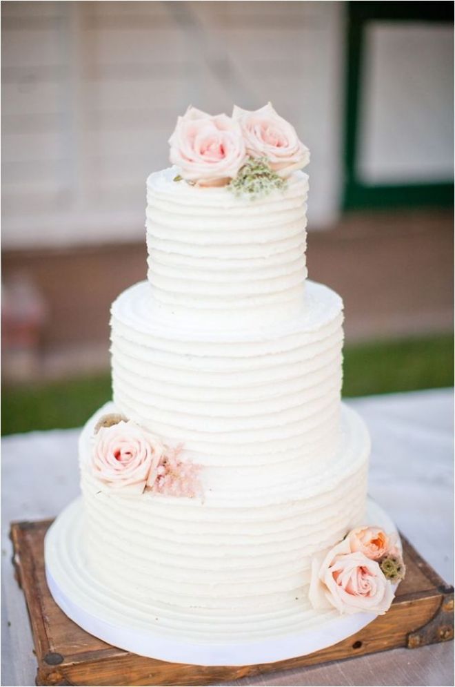 Ruffled Wedding Cake