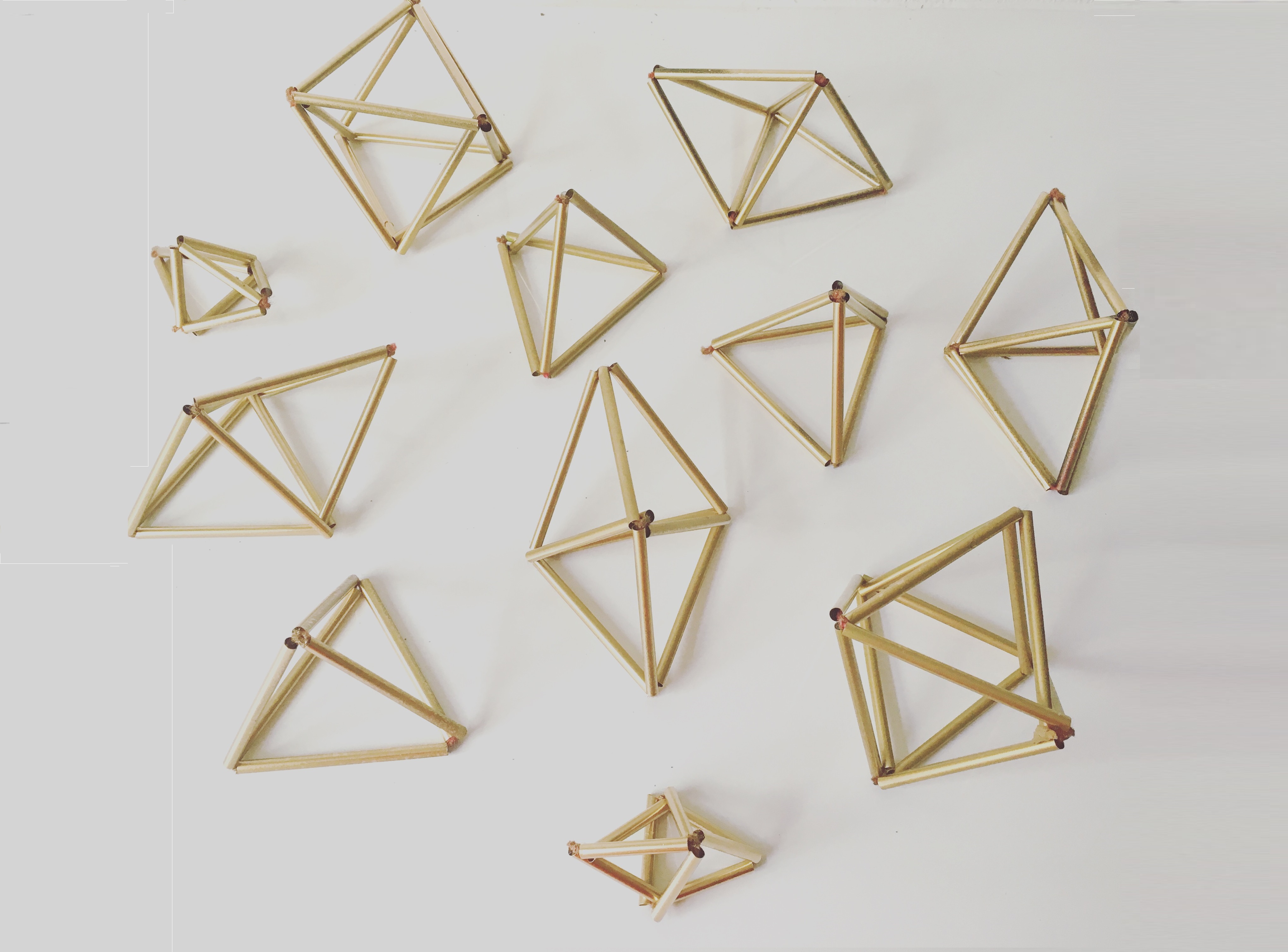 Staw Himmeli Christmas Ornaments