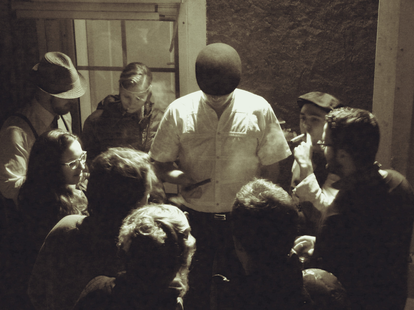 1920's speakeasy party people