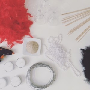 DIY Casino Centerpieces materials