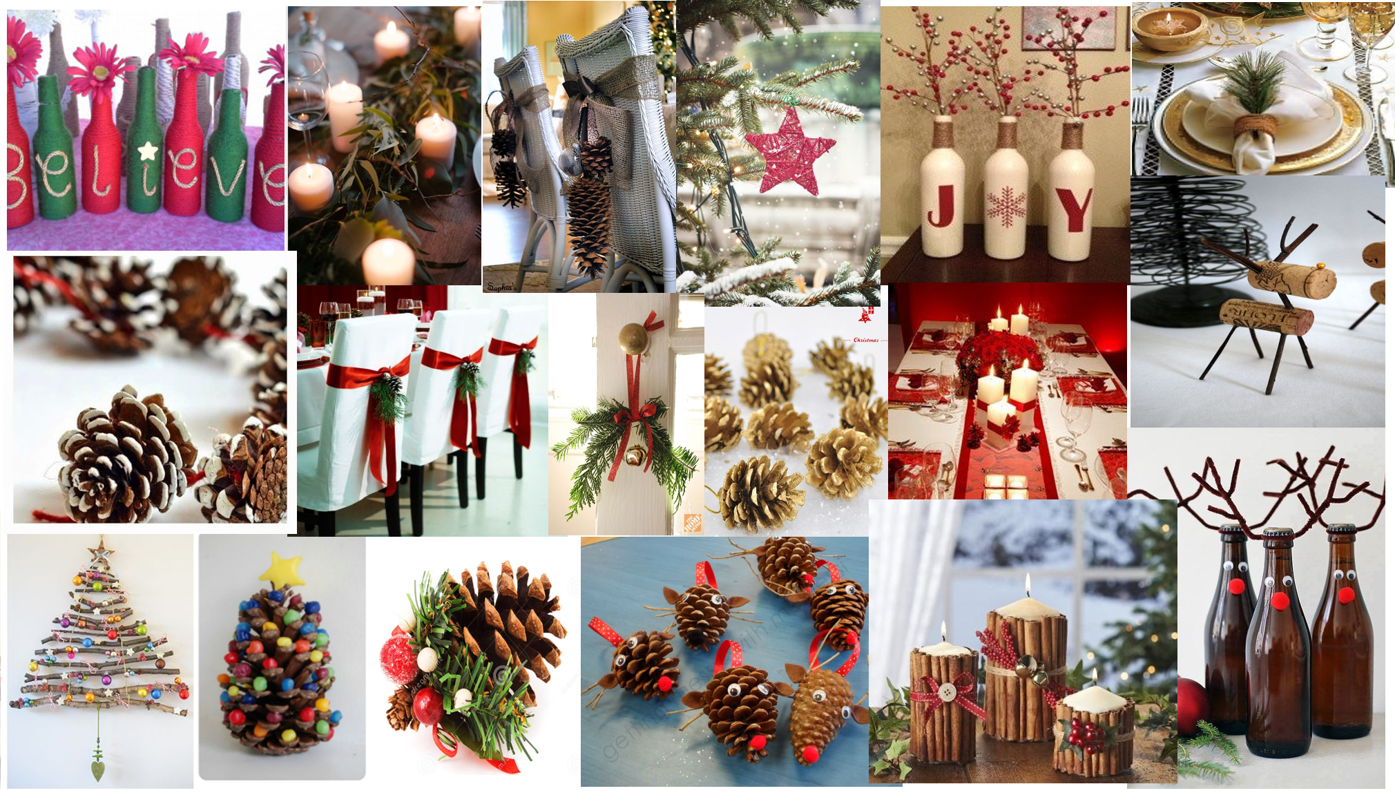 Eco Christmas Ideas mood board