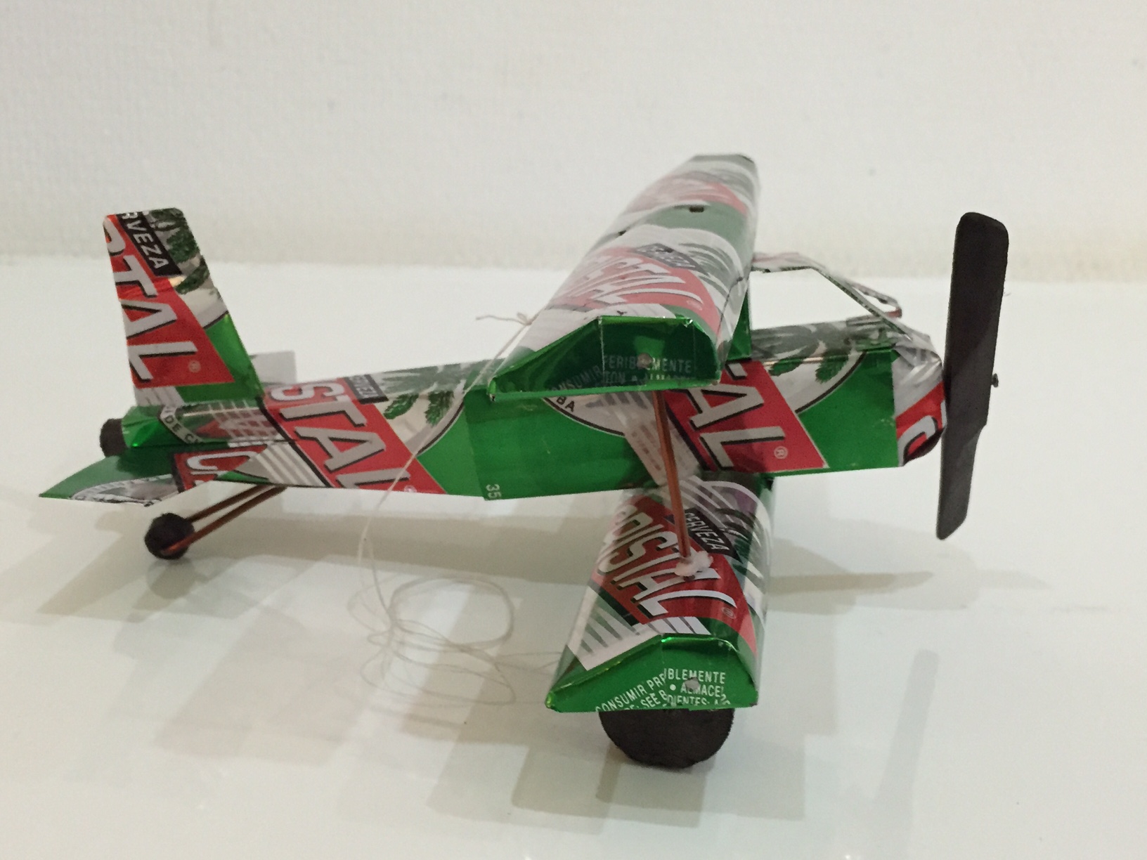 Recycled Can Airplane