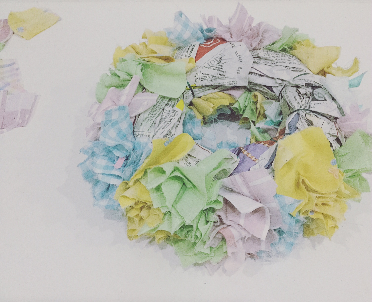 DIY easter wreat steps