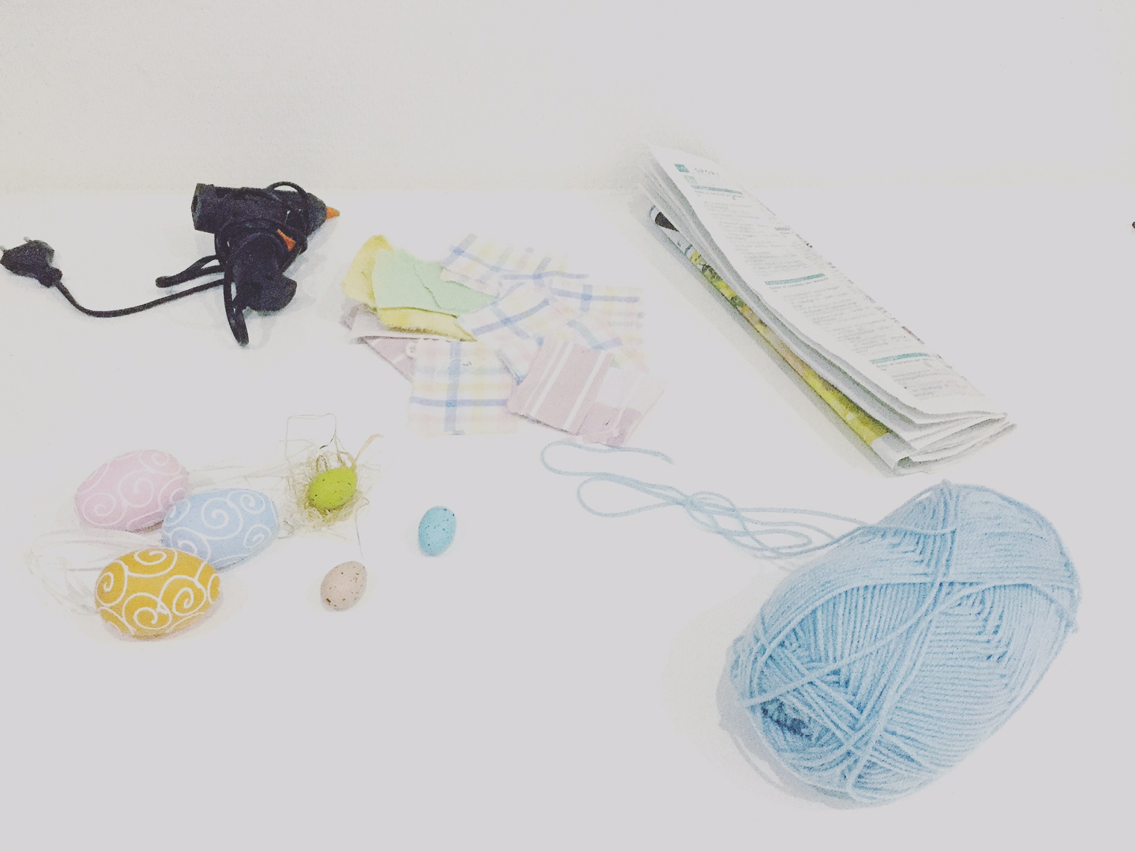 Easter wreath materials