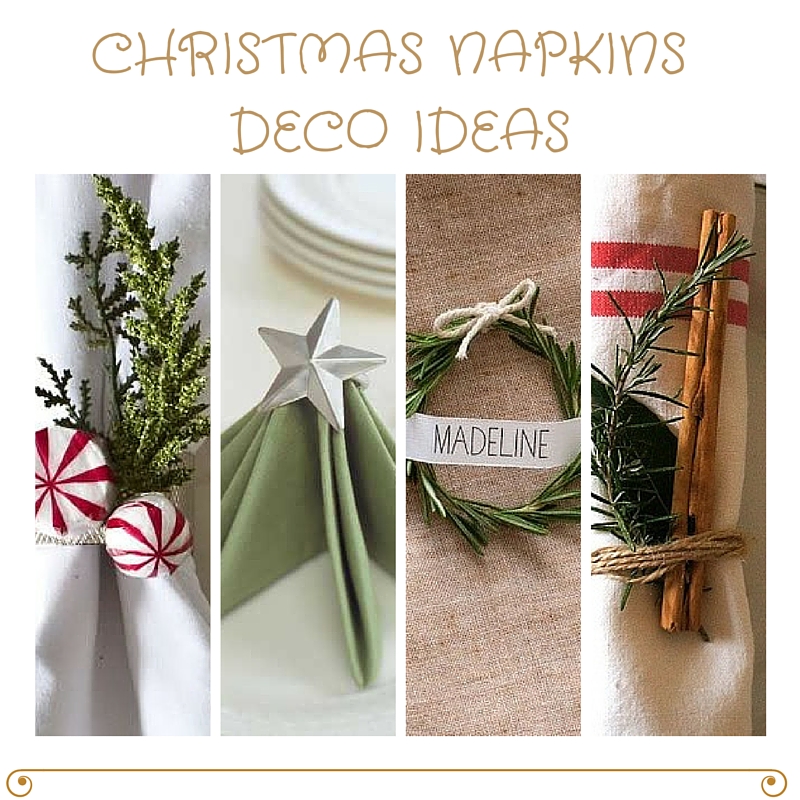 CHRISTMAS NAPKINS DECO IDEAS