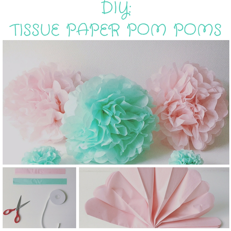 DIY TIssue Paper POMPOMS