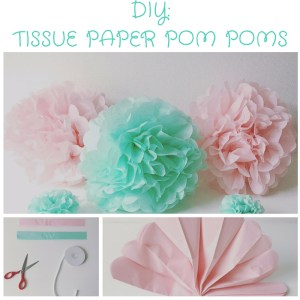 DIY Tissue Paper Pom Poms