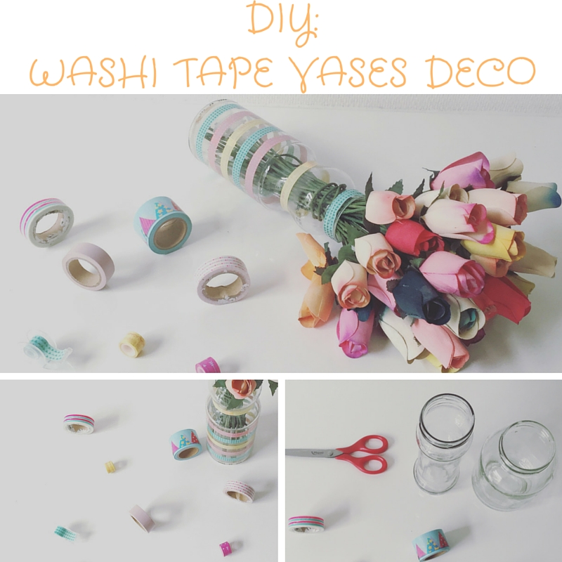 Washi Tape Vases Deco