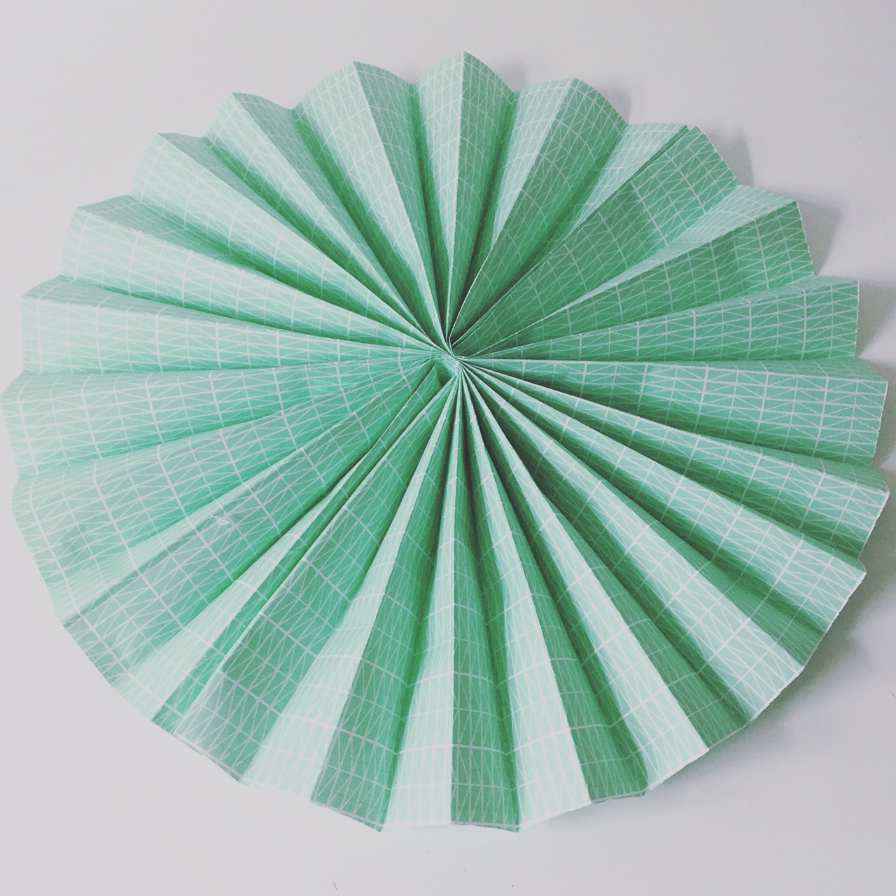 mint paper fan