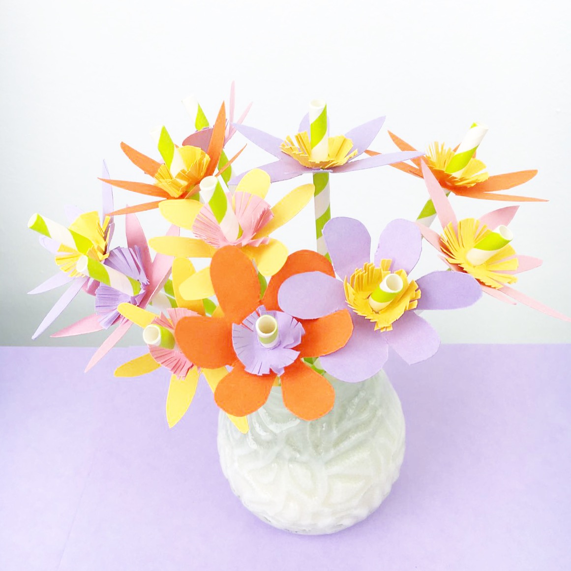 Paper flowers bouquet