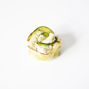 Zucchini cream cheese rolls